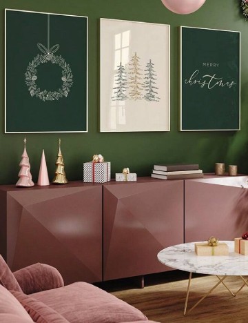 Set tablouri 3 bucati SHEIN, mix culori