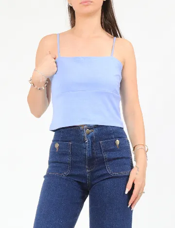 Top Zara, albastru