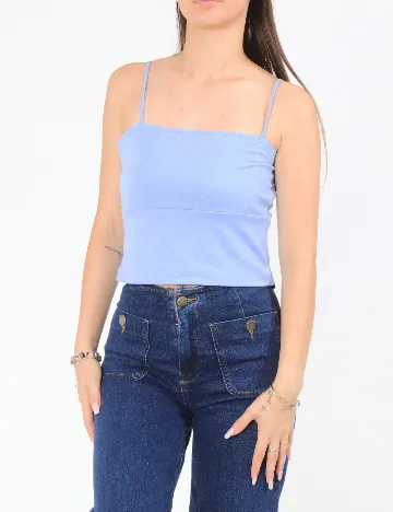 Top Zara, albastru