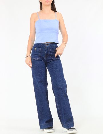 Top Zara, albastru