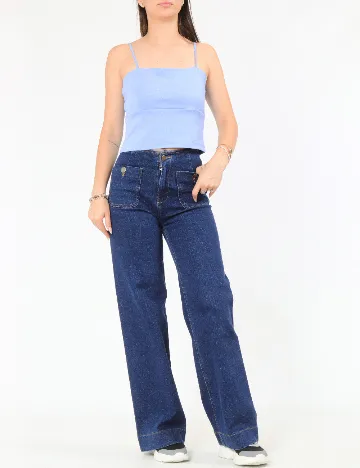 Top Zara, albastru