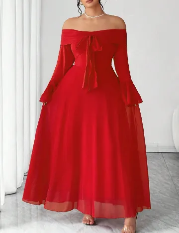 Rochie lunga SHEIN CURVE, rosu