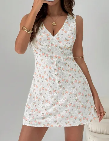 Rochie scurta SHEIN, floral print