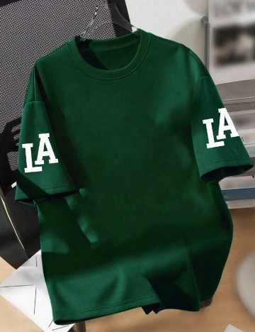 Tricou Oversize Shein Kids, verde
