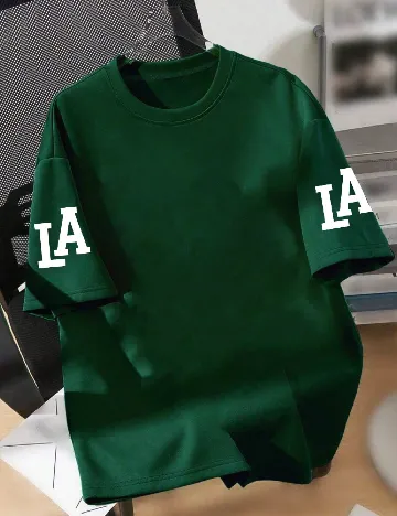 Tricou Oversize Shein Kids, verde