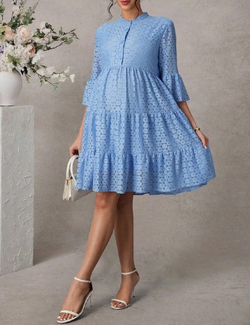 Rochie scurta SHEIN Maternity, albastru