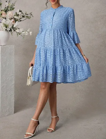 Rochie scurta SHEIN Maternity, albastru