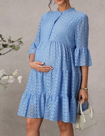 Rochie scurta SHEIN Maternity, albastru