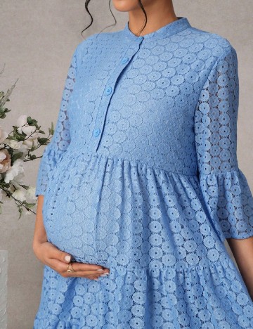 Rochie scurta SHEIN Maternity, albastru