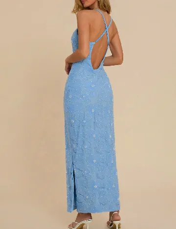 Rochie lunga Cosmina, albastru