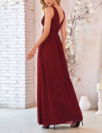 Rochie lunga Ever-Pretty, visiniu
