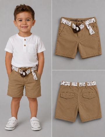 Pantaloni scurti Zara, maro