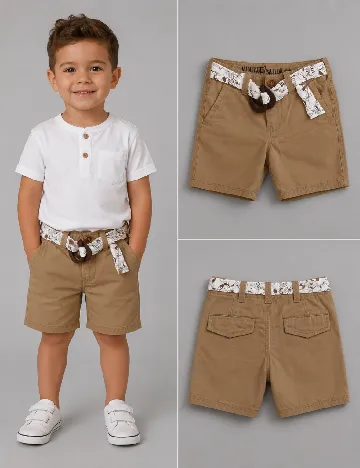 Pantaloni scurti Zara, maro