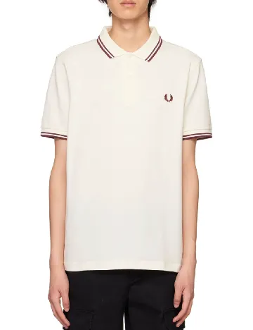 Tricou Fred Perry, ecru