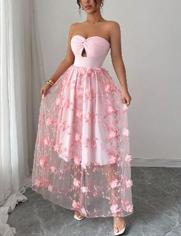 Rochie lunga SHEIN, roz