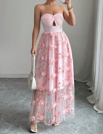 Rochie lunga SHEIN, roz