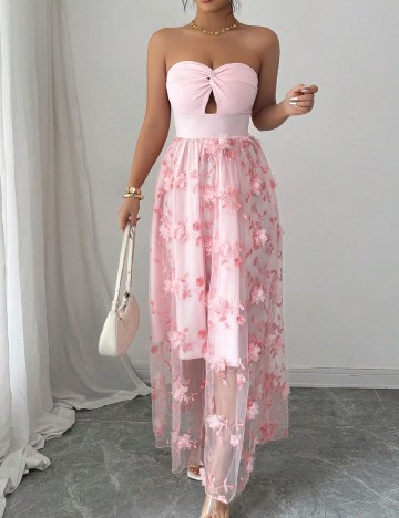 Rochie lunga SHEIN, roz