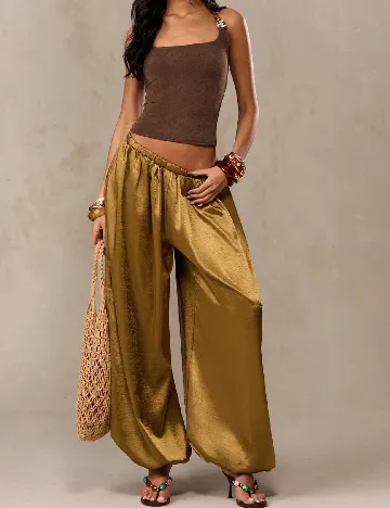 Pantaloni SHEIN, maro