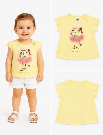 Tricou Zara, galben