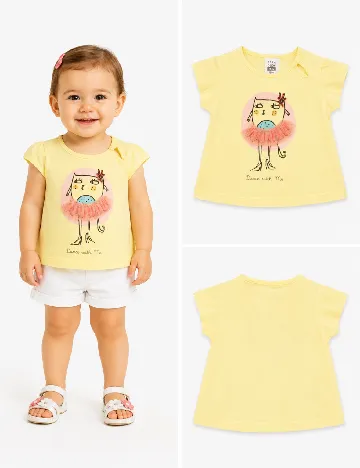 Tricou Zara, galben
