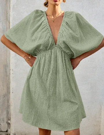Rochie scurta SHEIN, verde