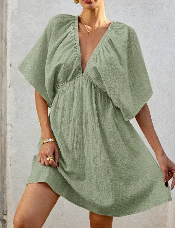 Rochie scurta SHEIN, verde