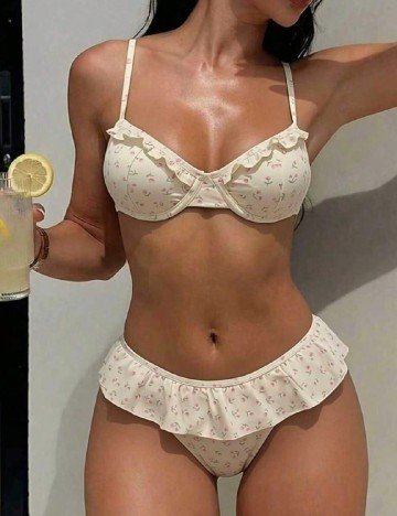 Costum de baie SHEIN, galben
