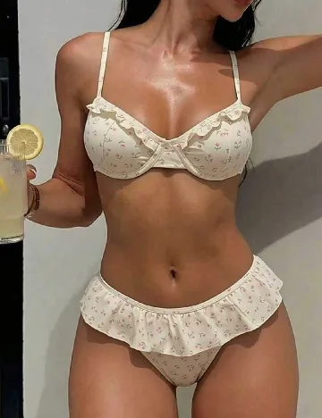 Costum de baie SHEIN, galben