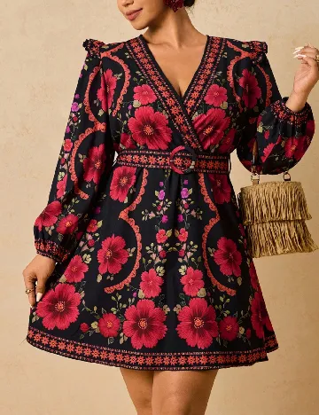 Rochie scurta SHEIN CURVE, mix culori