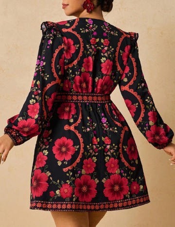 Rochie scurta SHEIN CURVE, mix culori