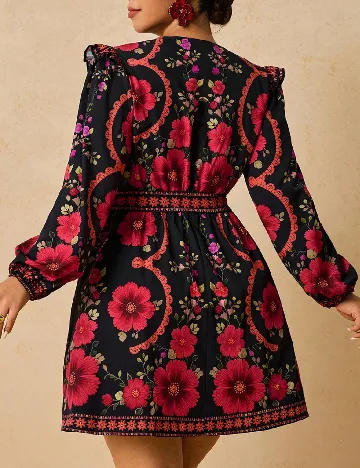 Rochie scurta SHEIN CURVE, mix culori