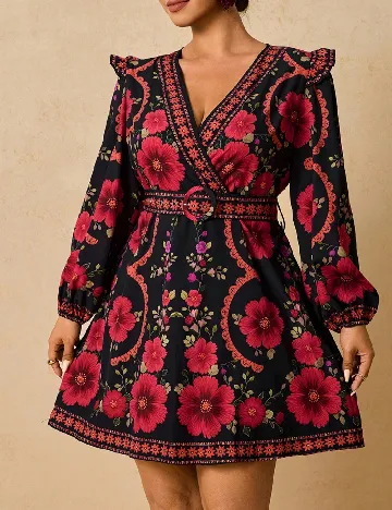 Rochie scurta SHEIN CURVE, mix culori