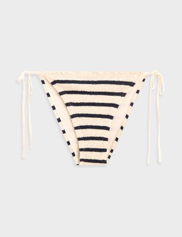 Chilot de  baie Oysho, crem/bleumarin