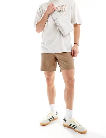 Pantaloni scurti ASOS, maro