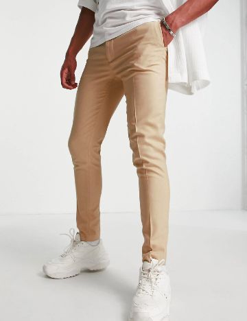 Pantaloni ASOS, maro deschis