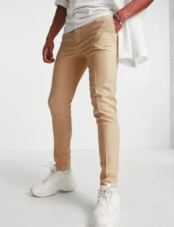 Pantaloni ASOS, maro deschis