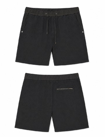 Pantaloni scurti Pull&Bear, negru