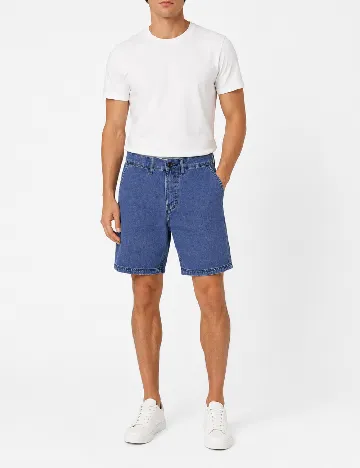 Pantaloni scurti Pull&Bear, albastru