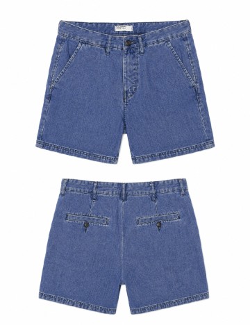 Pantaloni scurti Pull&Bear, albastru