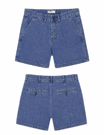 Pantaloni scurti Pull&Bear, albastru