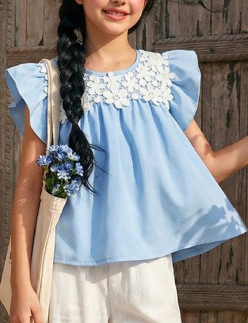 Bluza Shein Kids, bleu