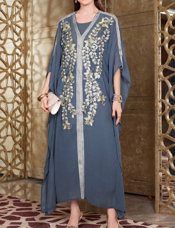 Set Rochie si Cardigan SHEIN, albastru