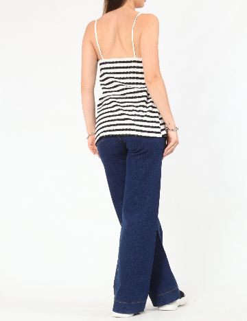 Top Zara, alb/negru