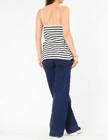Top Zara, alb/negru