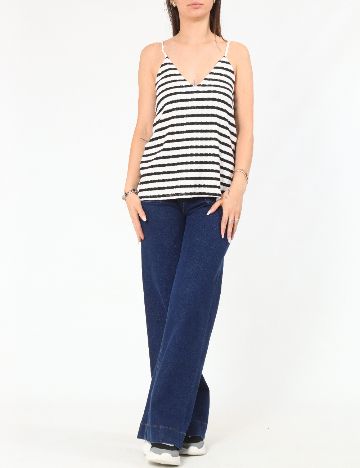 Top Zara, alb/negru