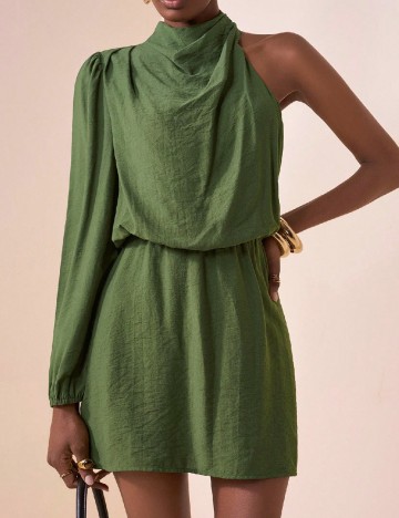 Rochie scurta SHEIN, verde