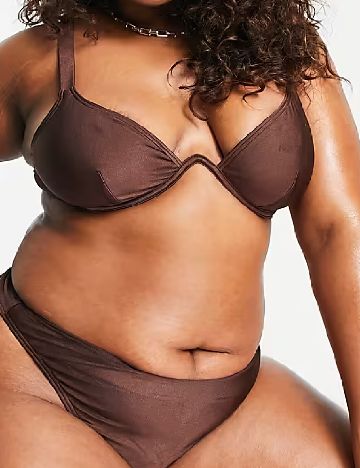 Chilot de  baie South Beach Curve, maro