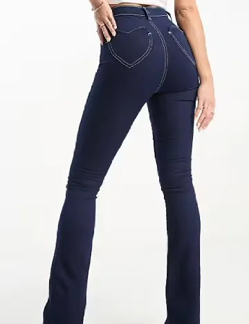 Pantaloni Don t think twice, bleumarin