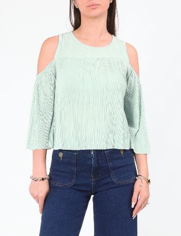 Bluza Pull&Bear, verde