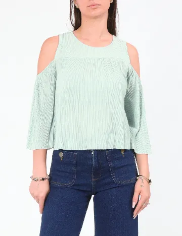 Bluza Pull&Bear, verde